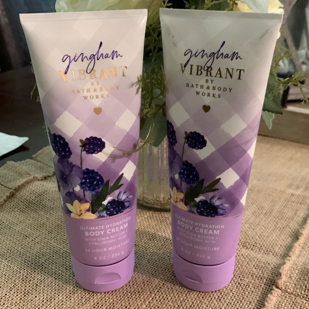 Bath & Body Works Gingham Vibrant Body Cream Bundle